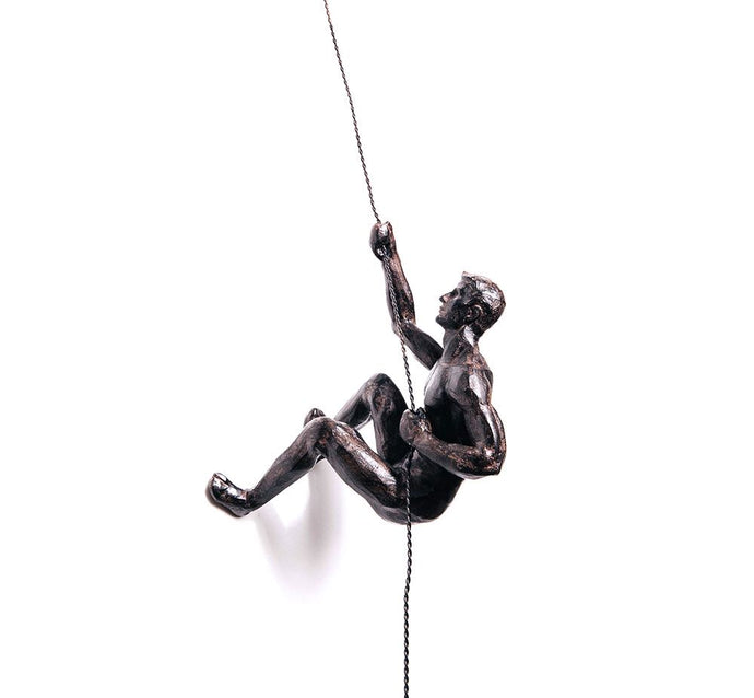 Abseiling Hanging sculptures